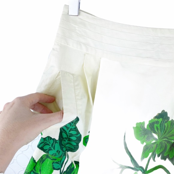 Nathalie Lete’ Paris Flight Round Garden Full Midi Floral Skirt 2 - Picture 7 of 13